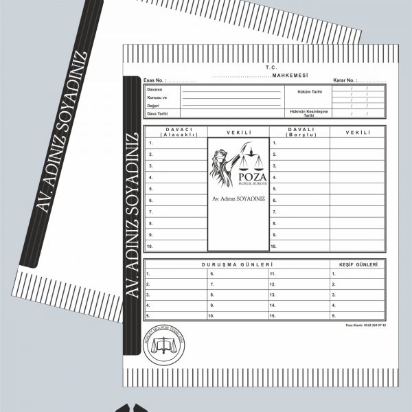 avukat mahkeme dava dosyası şablon 107